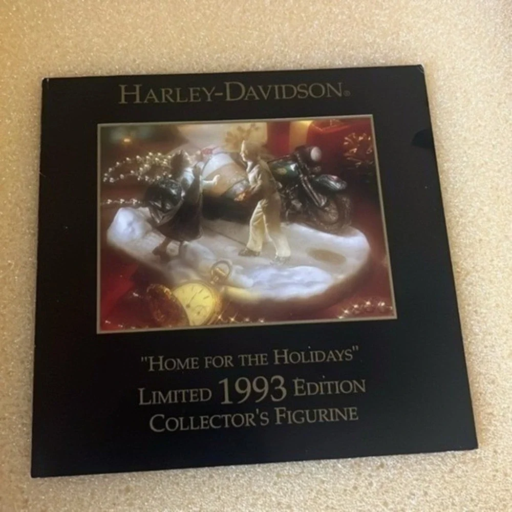 Harley Davidson Home for the Holidays 1993 Limited‎ Edition Collector Figurine